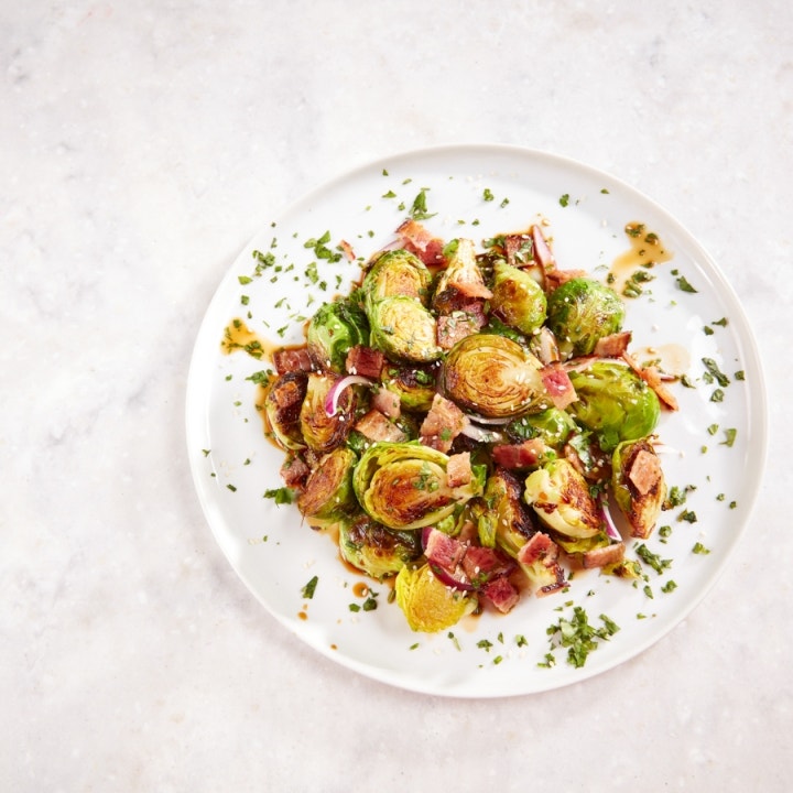 Korean Brussels Sprouts With Bacon Korean Brussels Sprouts With Bacon